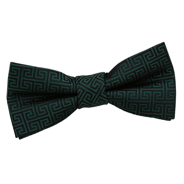 Greek Key Pre-Tied Bow Tie - Boys - Coral