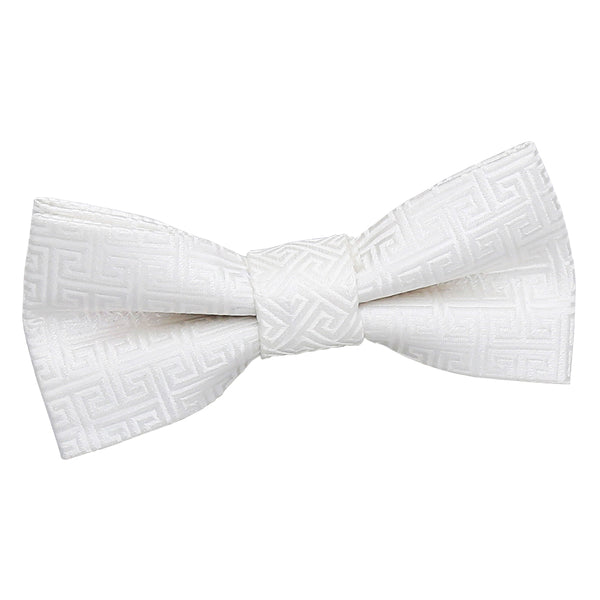 Greek Key Pre-Tied Bow Tie - Boys - Marigold