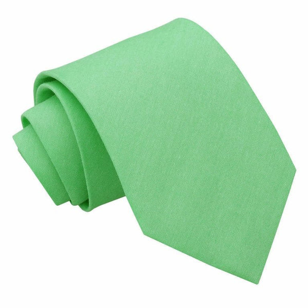Chambray Cotton Classic Tie - Coral
