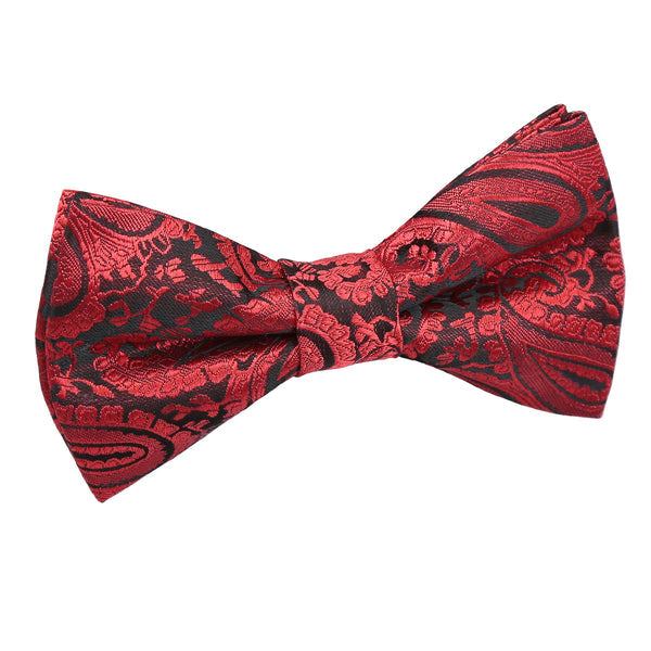 Paisley Pre-Tied Bow Tie - Turquoise