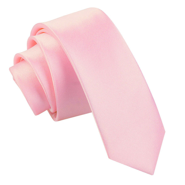 Plain Satin Skinny Tie - Emerald Green