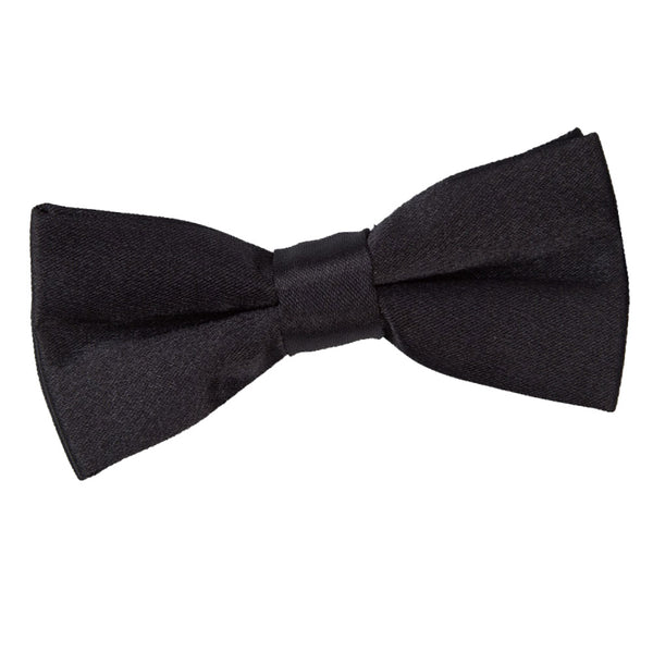 Plain Satin Pre-Tied Bow Tie - Boys - Emerald Green
