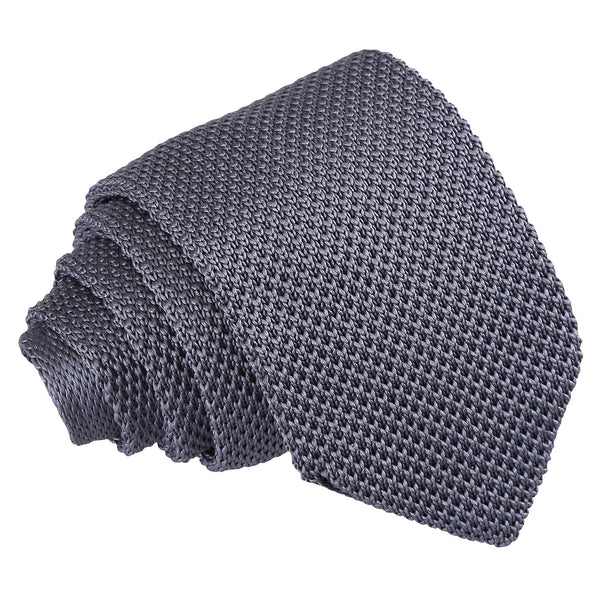 Plain Knitted Slim Tie - Strawberry Pink