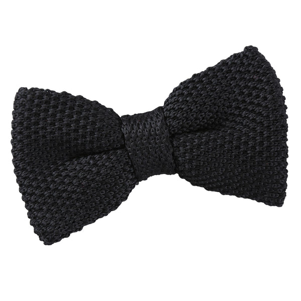 Plain Knitted Pre-Tied Bow Tie - Boys - Aquamarine Green
