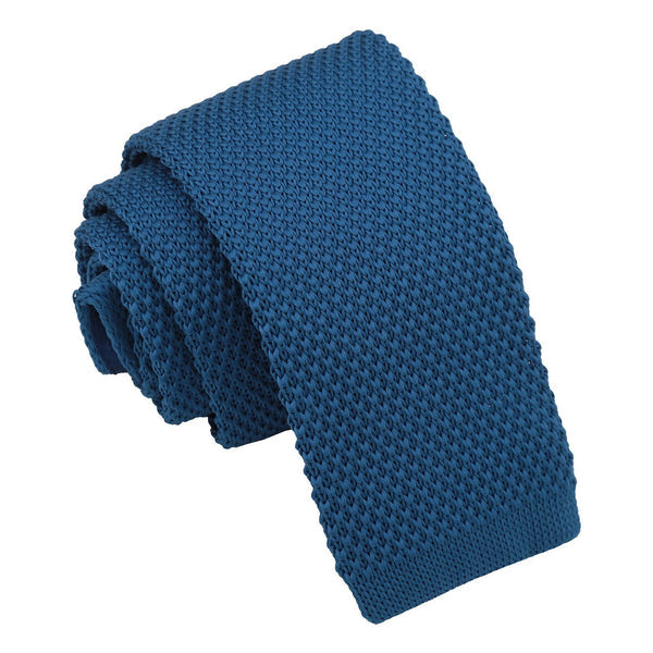 Plain Knitted Tie - Boys - Silver