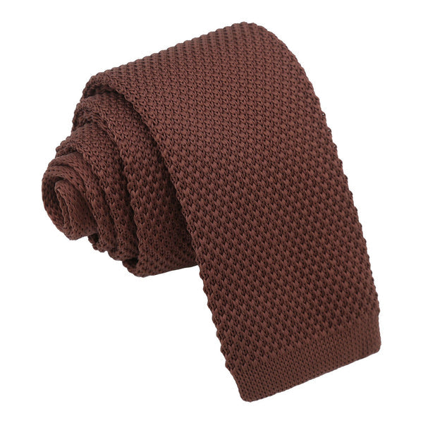 Plain Knitted Tie - Boys - Silver