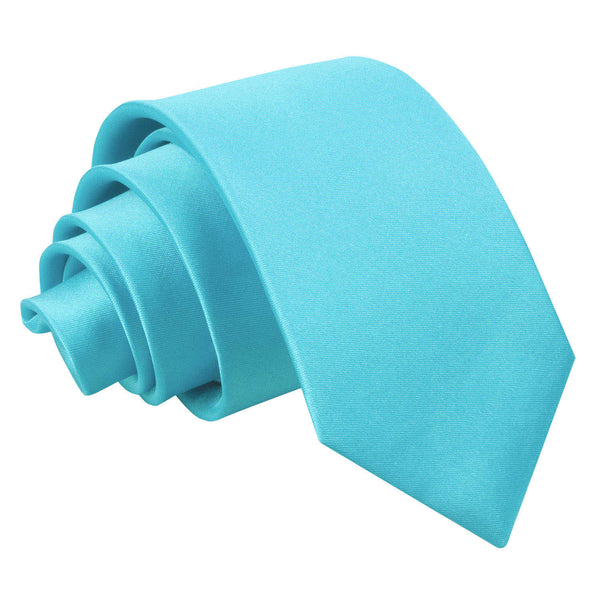 Plain Satin Classic Tie - Boys - Champagne
