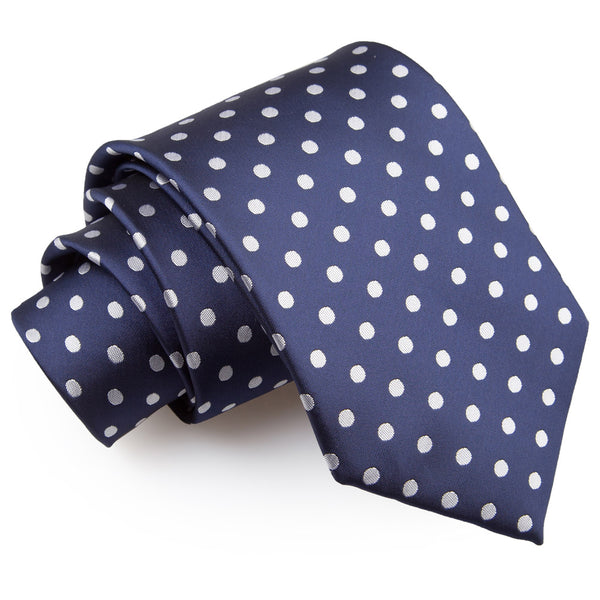 Polka Dot Classic Tie - Dark Red