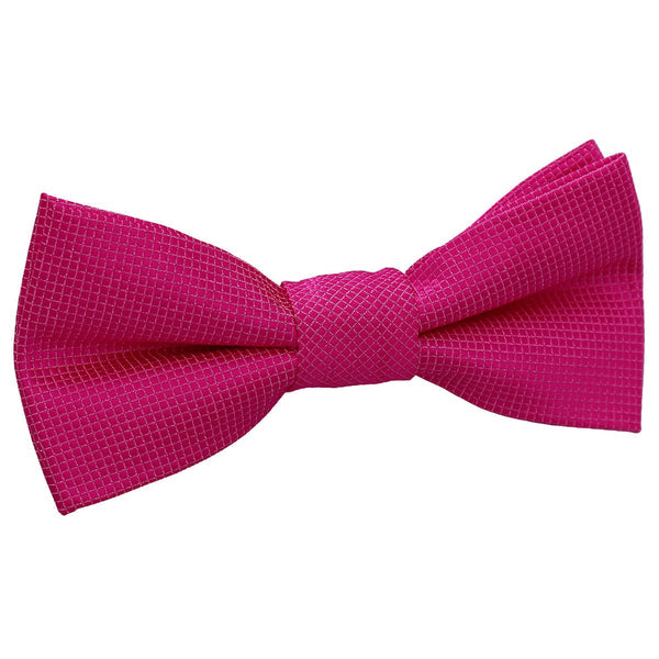Solid Check Pre-Tied Bow Tie - Boys - Cadbury Purple
