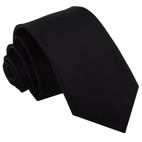 Solid Check Slim Tie - Coral