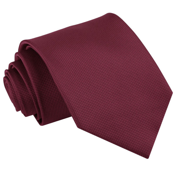 Solid Check Classic Tie - Fuchsia Pink