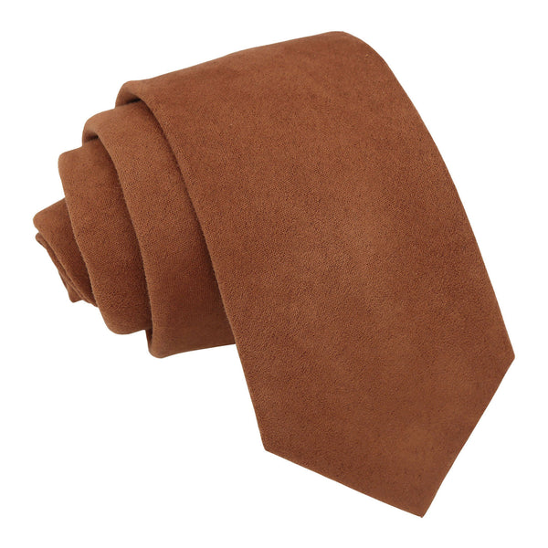 Suede Slim Tie - Black