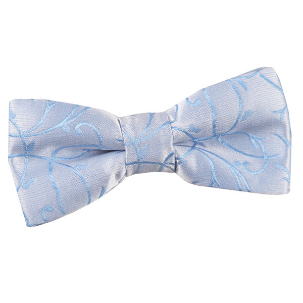 Swirl Pre-Tied Bow Tie - Boys - Silver