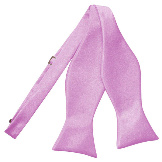 Plain Satin Self-Tie Bow Tie - Lilac