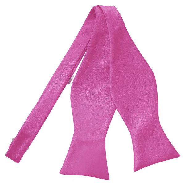 Plain Satin Self-Tie Bow Tie - Purple