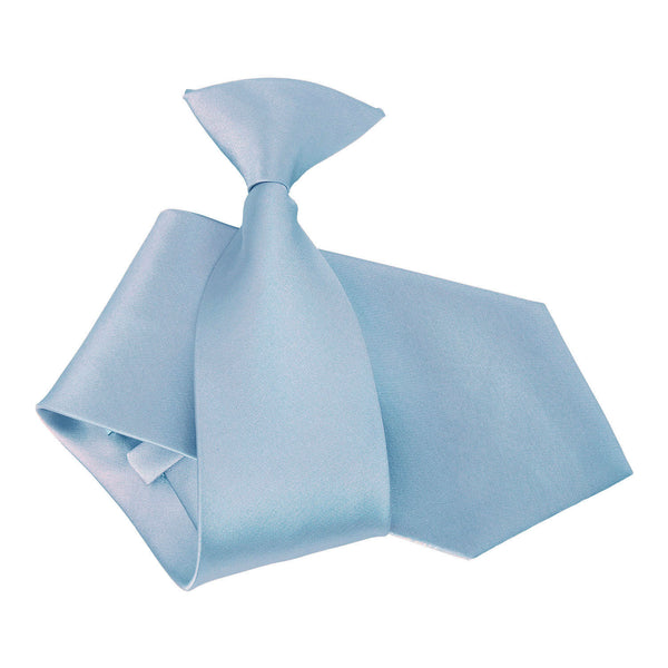 Plain Satin Clip-On Tie - Lilac