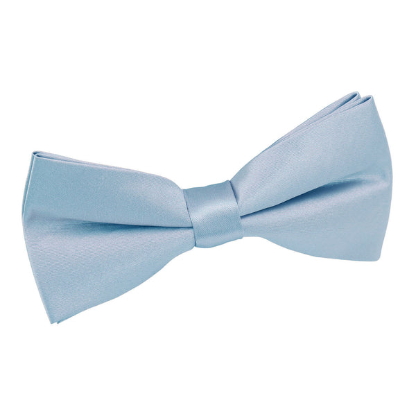 Plain Satin Pre-Tied Bow Tie - Lime Green