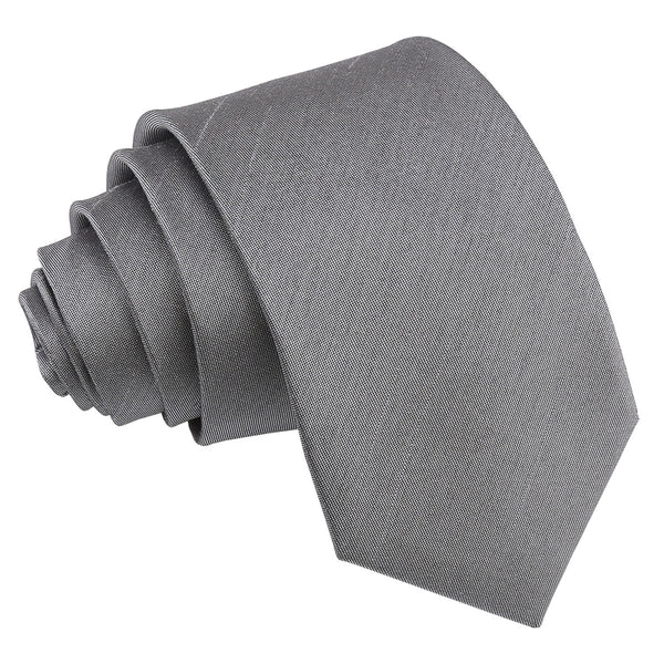 Plain Shantung Slim Tie - Gold