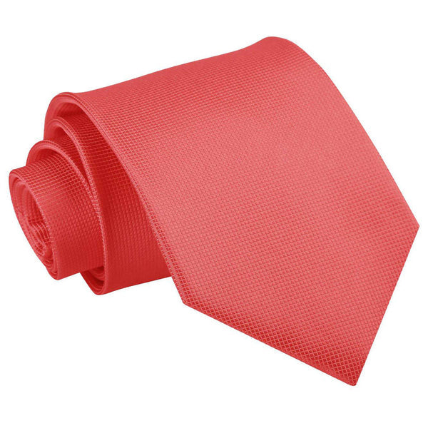 Solid Check Classic Tie - Fuchsia Pink